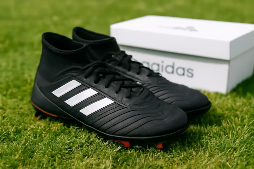 Adidas voetbalschoenen zwart-wit voor veldspelers