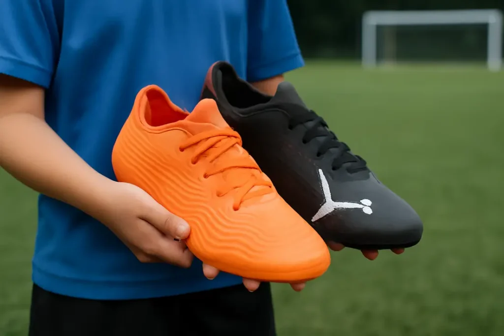 puma voetbalschoenen kind zwart-wit